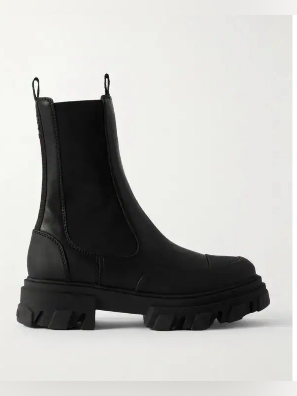 Ganni Leather Chelsea Boots — Size EU 38